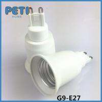 PETIHOME พลาสติกทำจากพลาสติก ฐานโคมไฟสำหรับ E27 G9 ทนความร้อนทน สีขาวขาว อะแดปเตอร์ซ็อกเก็ตหลอดไฟ ทนทานต่อการใช้งาน โลหะสำหรับตกแต่ง อะแดปเตอร์มาตรฐาน โคมไฟหลอดไฟ LED