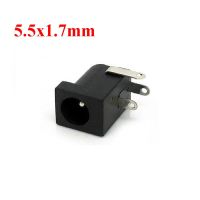 10Pcs High Quality DC Power Jack Socket Connector DC005 5.5*1.7mm 5.5*1.7 1.7socket Round the needle  Wires Leads Adapters