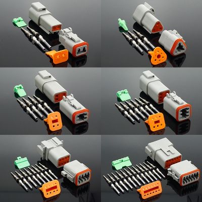 【CW】┇  1 set conector DT06-2S/DT04-2P 2P 4P 6P 8P 12P waterproof electrical connector for car motor with pins