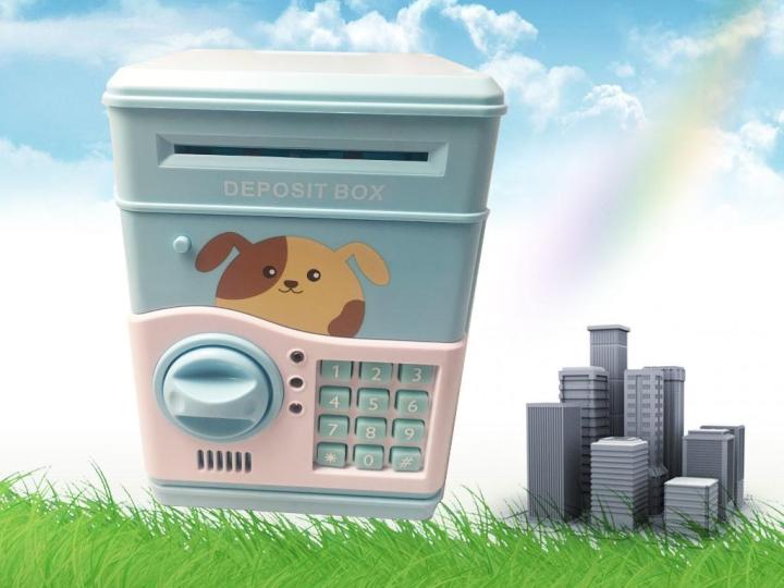 safe-bank-deposit-box-กระปุกดูดแบงค์อัตรโนมัติ-มีเสียงเพลง-ลายหมาน้อย-น่ารัก