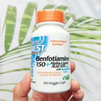 เบนโฟไทอามีน Benfotiamine 150 mg + Alpha-Lipoic Acid 300 mg, 60 Veggie Caps (Doctors Best®) #ALA