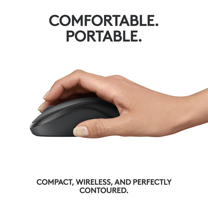 logitech-m240-silent-bluetooth-mouse-เม้าส์ไร้สายที่วางใจได้พร้อมรูปทรงจับสบายและการคลิกเงียบ-เชื่อมต่อผ่าน-bluetooth-ไม่มีแถม-usb-receiver