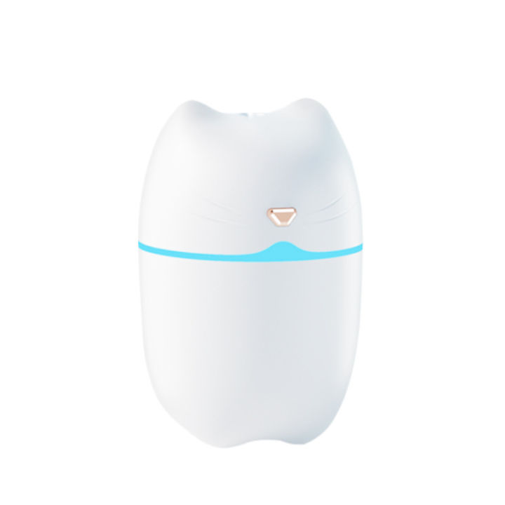 Cute Air Humidifier Portable 260ml Mini USB Colorful Night Light Aroma Oil Diffuser Silent Desktop Humidifier For Car Home