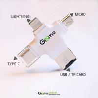 ??HOT!!ลดราคา?? Gizmo 4in1 Card Reader รุ่น GG002 (White) ใช้แอฟ i usb pro ##ที่ชาร์จ แท็บเล็ต ไร้สาย เสียง หูฟัง เคส Airpodss ลำโพง Wireless Bluetooth โทรศัพท์ USB ปลั๊ก เมาท์ HDMI สายคอมพิวเตอร์