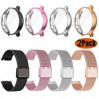 Strap For Samsung Galaxy Watch 5/4 44mm 40mm Classic 42/46mm Case Bracelet Active 2 40mm Protector Case Metal Watch Band Cases Cases