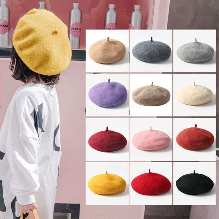 dotadaหมวกเด็ก-อายุ-2-5-ปี-เส้นรอบวงศีรษะ50-53-หม-หมวก-หมวกแฟชั่น-ญี่ปุ่น-หมวกเบเรต์-เวอร์ชั่นเกาหลี