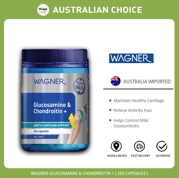 Wagner Glucosamine & Chondroitin + 200 Capsules Lazada PH