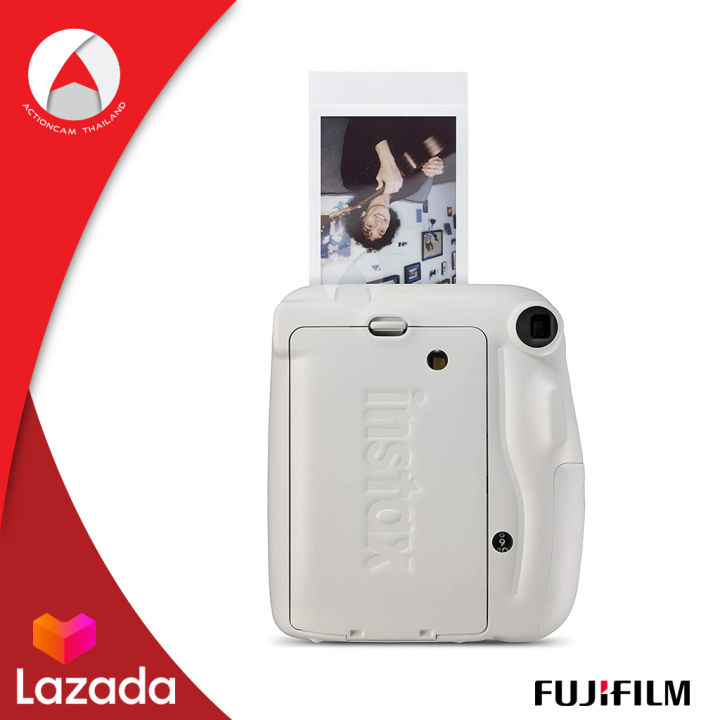 fujifilm-instax-camera-mini-11-กล้องอินสแตนท์-กล้องโพลารอยด์-instant-camera-สีขาว-ice-white-ประกันศูนย์-1-ปี-พิมพ์รูปจากกล้องได้-ด้วยแผ่นฟิล์ม-instax