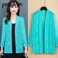 ☫❈ Blouse Womans Tops Long Sleeve 5XL 6XL Long Sleeve Blouse Lace Cardigan Thin Coat Outside Sun Protection Clothing