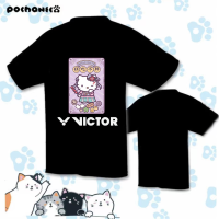 Victor 2023เสื้อผ้าเทนนิสสำหรับผู้ชายและผู้หญิง,ใหม่ฤดูร้อนแห้งเร็วระบายอากาศดูดซับเหงื่อการแข่งขันกีฬาชุดบาสเก็ตบอล