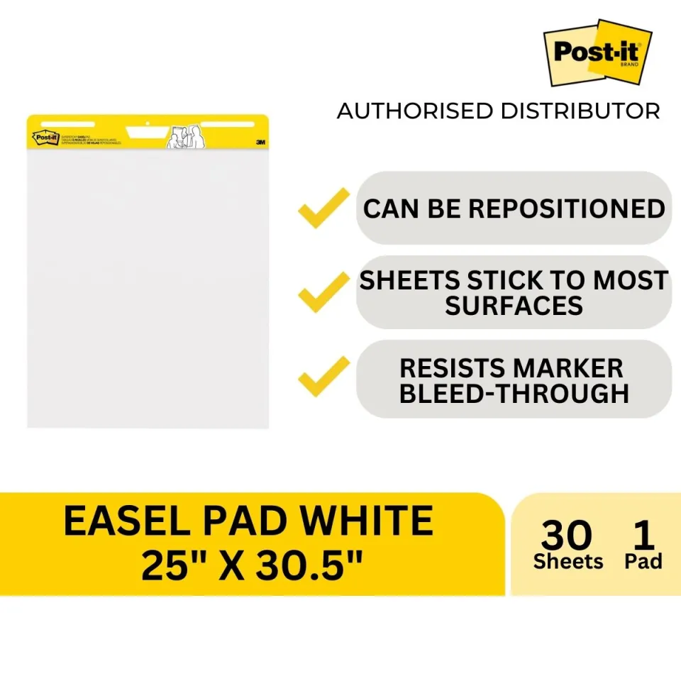 Post-it Self-Stick Easel Pad, Yellow, 25 x 30.5 - 30 sheets