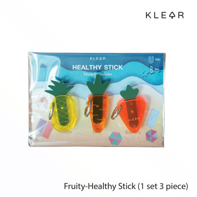 KlearObject Healthy Stick-Fruity (1 set 3 pieces) ที่กดปุ่มอนามัย ที่กดลิฟท์ ที่กดปุ่ม ATM แท่งกดปุ่มอะคริลิค ชุดผลไม้ : K500