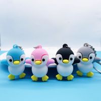 Cute Penguin Doll Keys Keychain Girls Cartoon Keyring Kawaii Women Bag Accessories Pvc Creative Cute Cartoon Key Chain Pendant Key Chains