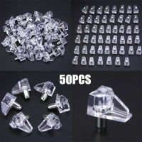 Mayitr 50Pcs 5Mm ชั้นพลาสติกรองรับครัวตู้หมุด Studs โลหะ Pin