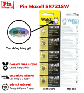 Pin 721 Maxell SR721SW vỉ Âu - 1 vỉ 5 viên - pin sr721