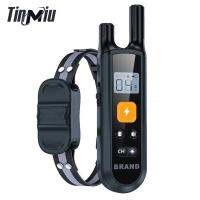 ZZOOI TinMiu Dog Training Collar Vibration Anti-Bark Control Rechargeable Electric Remote Waterproof With LCD Display Collar For Dogs