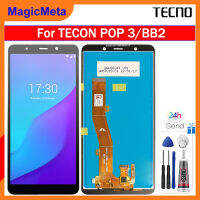 MagicMeta จอ LCD แบบดั้งเดิมสำหรับหน้าจอ Tecno Pop 3/BB2,หน้าจอแสดงผลสำหรับที่ตรวจจับ LCD Tecno Pop 3 BB2อะไหล่ซ่อมดิจิไทเซอร์