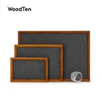 WoodTen ถาดไม้ต่างหูสร้อยคอเครื่องประดับจานจิวเวลรี่ตู้โชว์ของร้านค้าผู้ถือ SM193