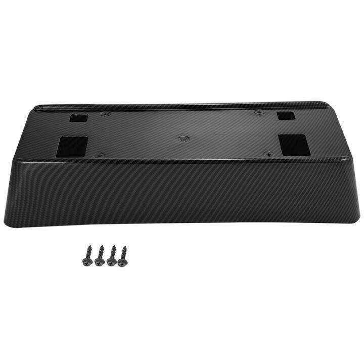 Car Front License Plate Holder for Dodge Challenger 2015+ Carbon Fiber Front Bumper License