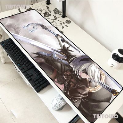 NieR Automata Mouse Pad 900x400mm Pad To Mouse Long Notbook Computer Mousepad Fashion Gaming Padmouse Gamer Keyboard Mouse Mats Basic Keyboards