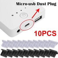 10pcs Micro USB Dust Plug Silicone Universal Android Charging Port Dust Plug Protector Cover for Xiaomi Samsung Dustproof Caps Electrical Connectors