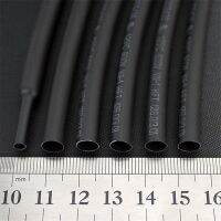 Black-6MM Assortment Ratio 2:1 Polyolefin Heat Shrink Tube Tubing Sleeving Flame retardant Soft for Wrap Wire Cable RoHs Cable Management