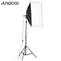 Andoer สตูดิโอถ่ายภาพมืออาชีพชุดไฟรวมทั้ง50*70เซนติเมตร Softbox * 150วัตต์5500พันหลอดไฟ * 2/ 2เมตรขาตั้งไฟ * 1/พกถุง * 1