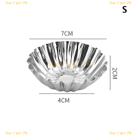 Buy 2 get 2% แม่พิมพ์ทาร์ตสแตนเลส5ชิ้นแม่พิมพ์พุดดิ้งคุกกี้คัพเค้กอุปกรณ์ทำขนมแบบไม่ติดอุปกรณ์อบถ้วยมัฟฟินอุปกรณ์สำหรับอบ