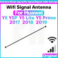 เสาอากาศสัญญาณ Wifi สำหรับ Huawei Y5 Y5P Lite Prime 2017 2018 2019สายริบบิ้นขั้วต่อคู่สายสัญญาณ Wi-Fi ริบบิ้นเสาอากาศทางอากาศสายเคเบิลงอได้ลวดซ่อมแซมชิ้นส่วน