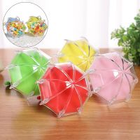 48pcs Creative Plastic Umbrella Shape Candy Box Multicolor Candy Box Wedding Birthday Baby Shower Gift Favors Wrapping Empty Box Gift Wrapping  Bags