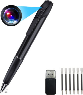 lo.baby.ve Potable Pen with Recording Function, Spy Hidden Camera Detector, 1080P HD Body Cam with Loop Recording Portable Pocket Cam for Classroom Meetings Indoor/Outdoor