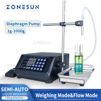 ZONESUN Liquid Filling Machine เครื่องบรรจุปั๊มไดอะแฟรมขวดน้ำกึ่งอัตโนมัติ,เครื่องชั่งน้ำหนัก