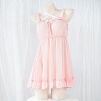 Anilv 2022 Anime Lolita Girl Chiffon Dress Unifrom Women Pink Pure Nightdress Pajamas Outfits Costumes Cosplay