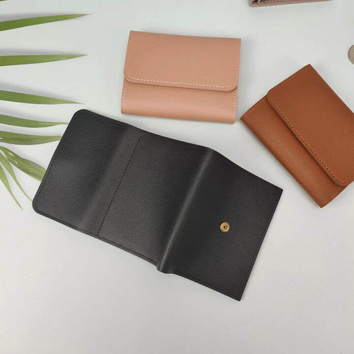 เคสใส่การ์ดแบบบางกระเป๋าสตางค์-dompet-koin-กระเป๋าสตางค์ไม่มีลายกระเป๋าเก็บบัตรอเนกประสงค์กระเป๋าสตางค์ใบเล็ก