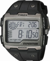 Timex Mens TW4B02500 Expedition Grid Shock Black Resin Strap Watch