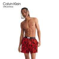 Calvin Klein กางเกงบ็อกเซอร์ผู้ชาย 1996 Woven Cotton ทรง Boxer รุ่น NB3411 ACN - สีแดง