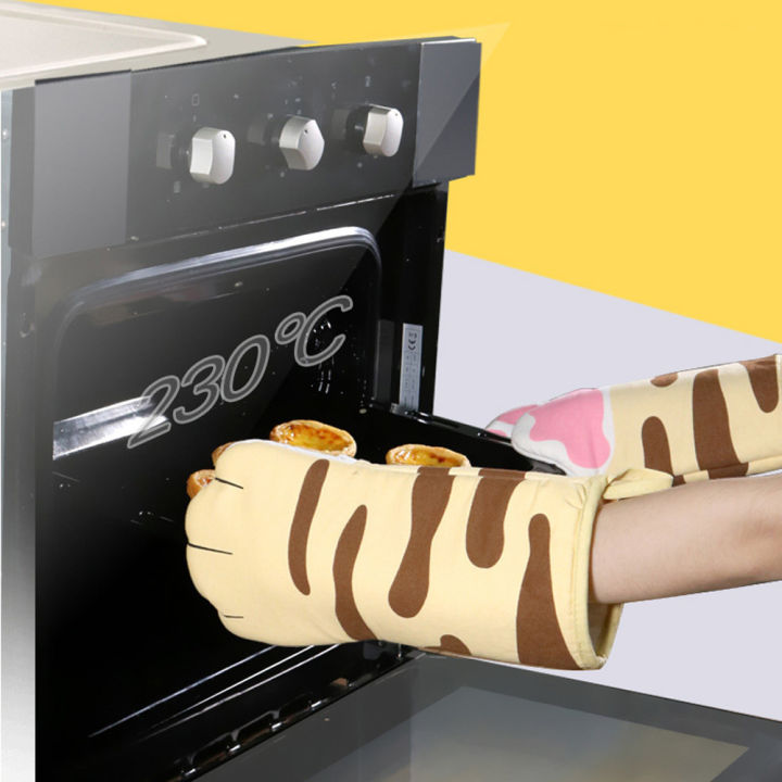 ถุงมือครัวคุณภาพสูงกันความร้อน-jvkisx-นวมกันลวกไมโครเวฟอุปกรณ์ถุงมือเตาอบเครื่องมือเครื่องอบอาหาร