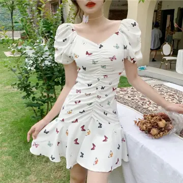 Chinese butterfly printed deals maxi shift dress