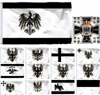 German Kingdom Prussia Flag 90x150cm 3x5ft Dienstflagge Preußen 21x14cm Teutonic Order State And Prussia (1226–1935) Banner Pipe Fittings Accessories