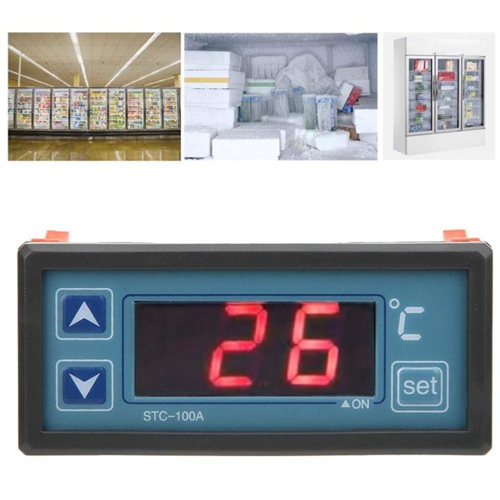 stc-100a-temperature-controller-cool-heat-refrigerator-thermostat-regulator-thermoregulator-thermocouple-sensor-ac-220v