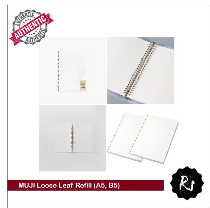 Muji Loose Leaf Binder Refills (Lined & Grid) Lazada PH