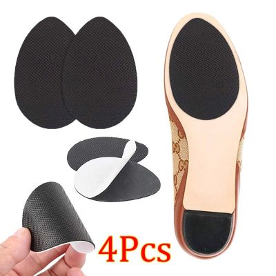 4pcs High Heel Sole Protector Rubber Pads Durable Anti-Slip Self-Adhesive Shoe Mat Insoles Heel Sticker Sole Pads Insert Cushion Shoes Accessories