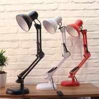 โคมไฟตั้งโต๊ะ โคมไฟอ่านหนังสือ โคมไฟ ปรับระดับได้รอบทิศทาง Table Reading lamp Adjustable with super long arm E27 Dailymall