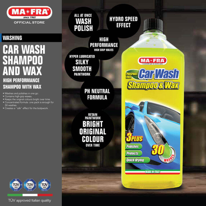 Mafra Car Wash Shampoo and Wax 1L (PH Neutral Hyper Lubricated Hydro