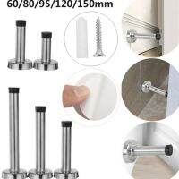 Stainless Steel Rubber Catch Door Home Bedroom Toilet Doorstop Stopper With Fittings Buffer Stop Holder Mounted Protector Door Hardware Locks