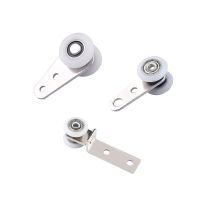 ♣ 10PCS 45x19mm Metal Bearing Pulley Block with Two Plastic Wheel for Wardrobe Cupboard Window Cabinet Sliding Doors