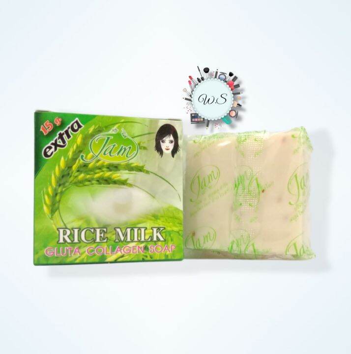 Rice Milk Sabun Beras Gluta Collagen Soap BPOM Lazada Indonesia