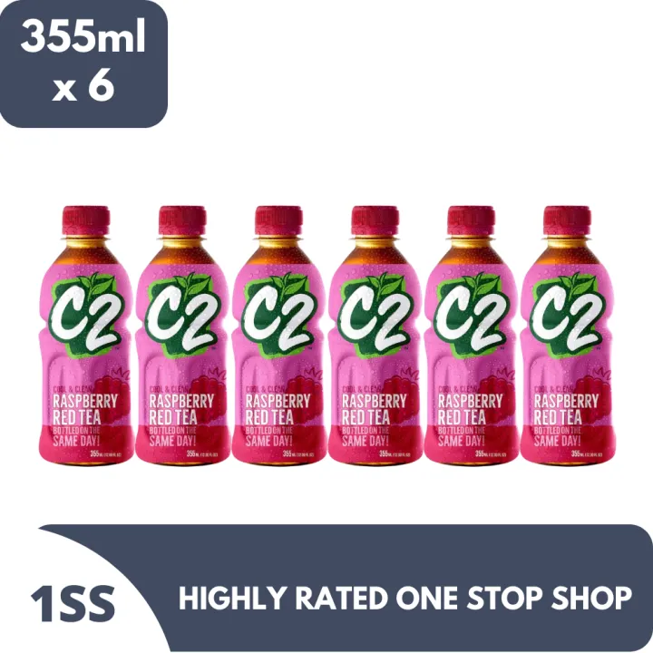 C2 Red Tea Raspberry 355ml x 6 | Lazada PH
