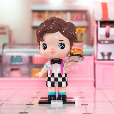 POP MART Tapoo R Diner Series Mystery 1PC12PCS POPMART Blind Action Figure ตุ๊กตาน่ารัก