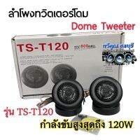 ทวิตเตอร์โดม ลำโพงติดรถยนต์ Dome Tweeter รุ่นTS-T120 / ขนาด1นิ้ว กำลังขับ120w